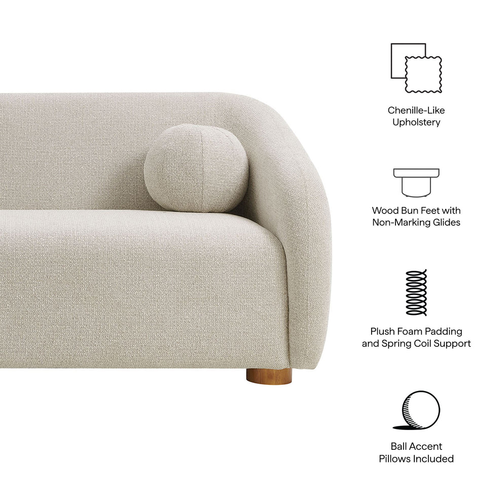 Holland 85" Chenille Fabric Sofa by Modway | Sofas | Modishstore - 8