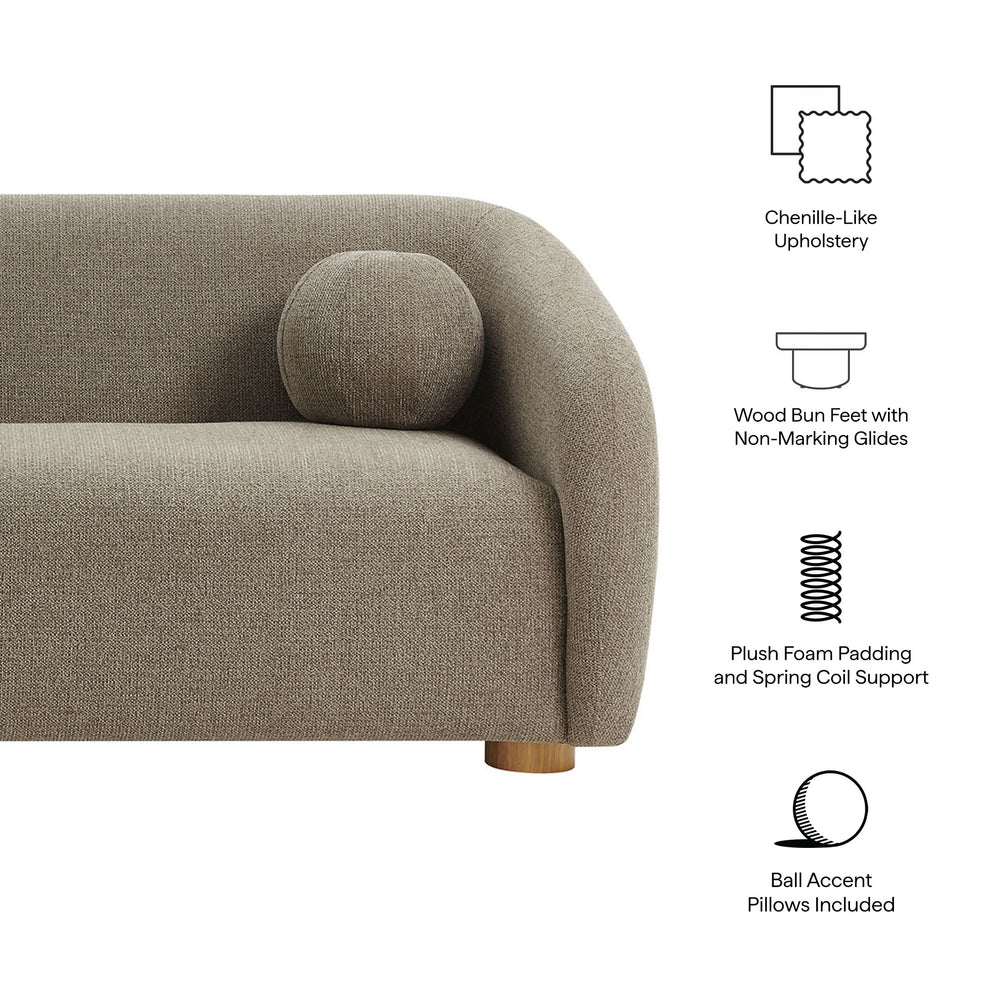 Holland 85" Chenille Fabric Sofa by Modway | Sofas | Modishstore - 28