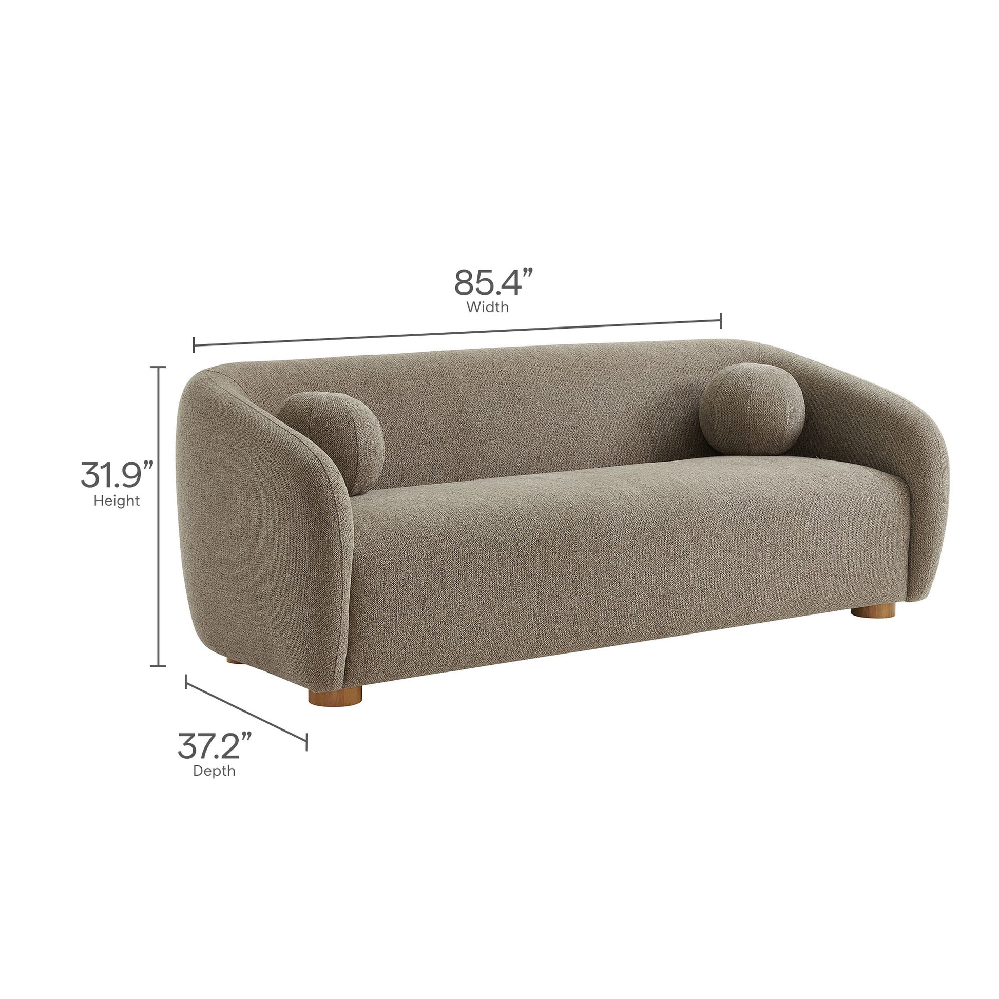 Holland 85" Chenille Fabric Sofa by Modway | Sofas | Modishstore - 29