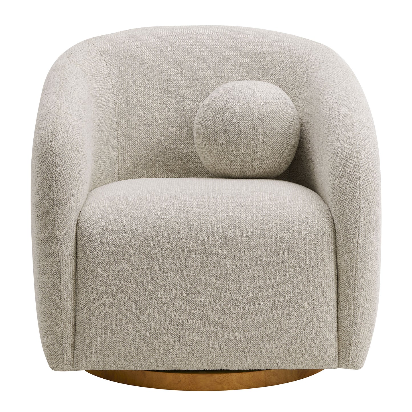 Holland Swivel Chenille Fabric Armchair by Modway | Armchairs | Modishstore - 5