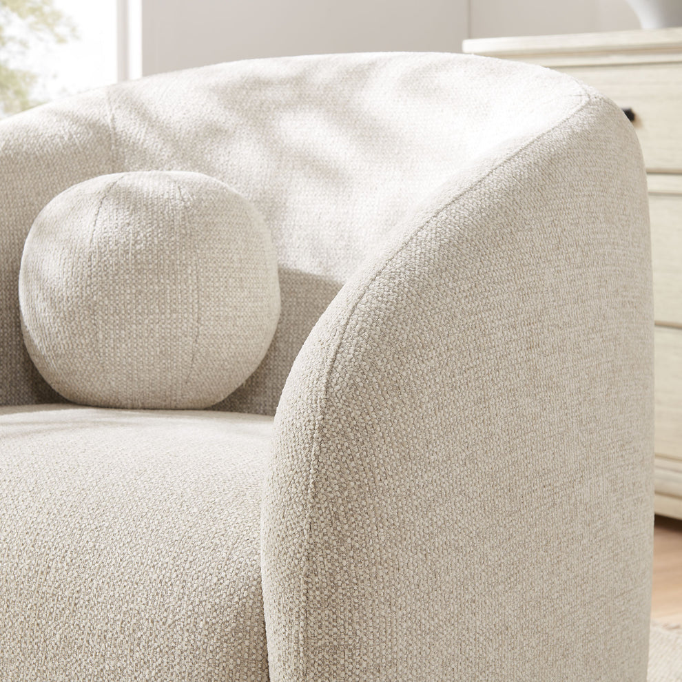 Holland Swivel Chenille Fabric Armchair by Modway | Armchairs | Modishstore - 7