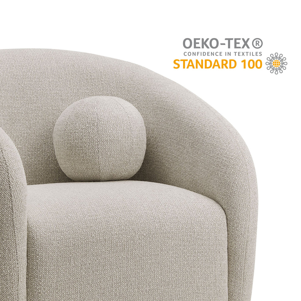 Holland Swivel Chenille Fabric Armchair by Modway | Armchairs | Modishstore - 10