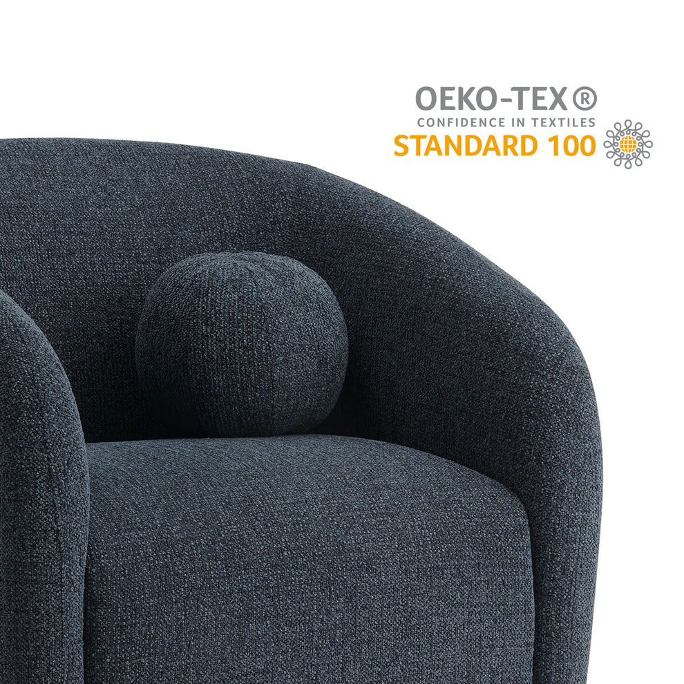 Holland Swivel Chenille Fabric Armchair by Modway | Armchairs | Modishstore - 20