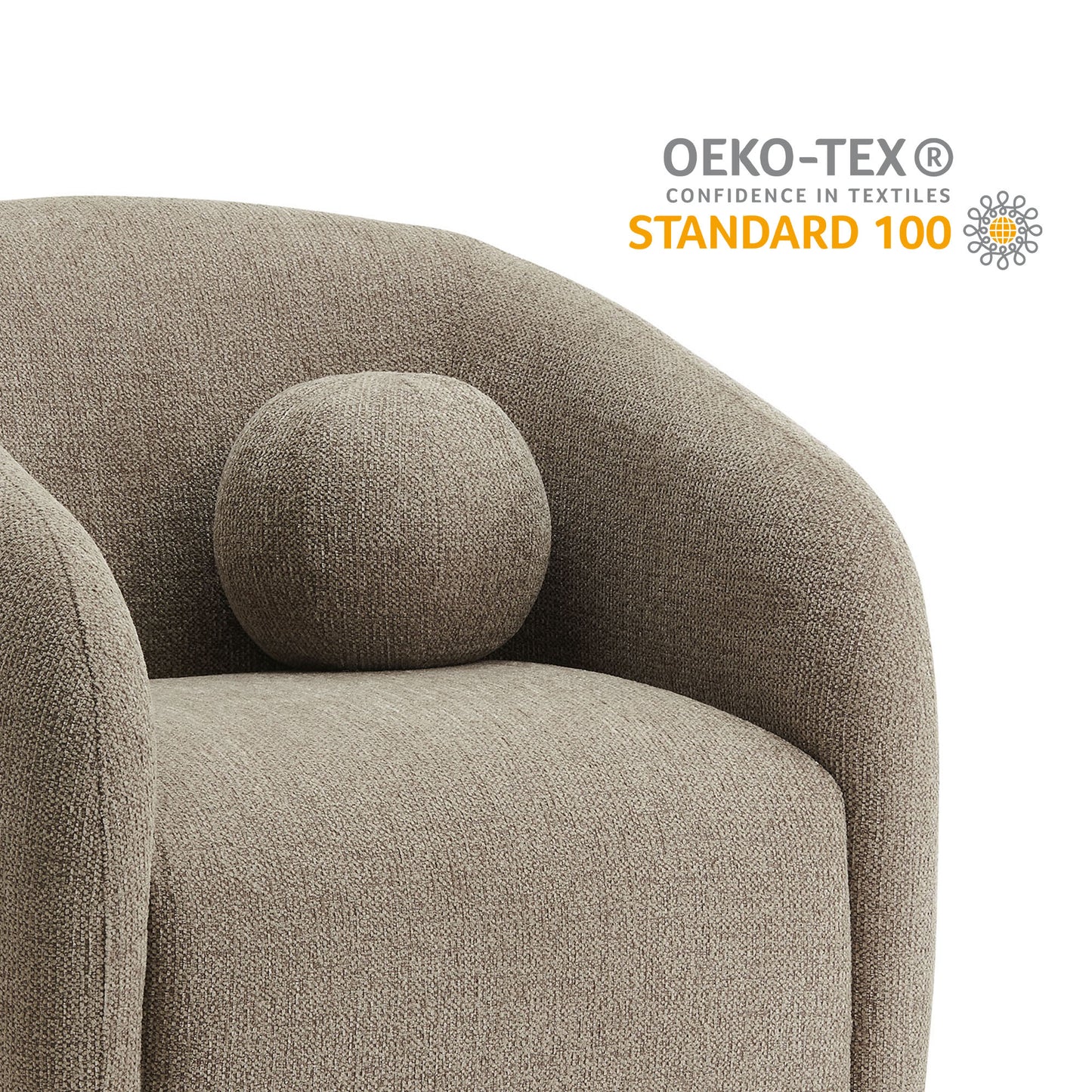 Holland Swivel Chenille Fabric Armchair by Modway | Armchairs | Modishstore - 30