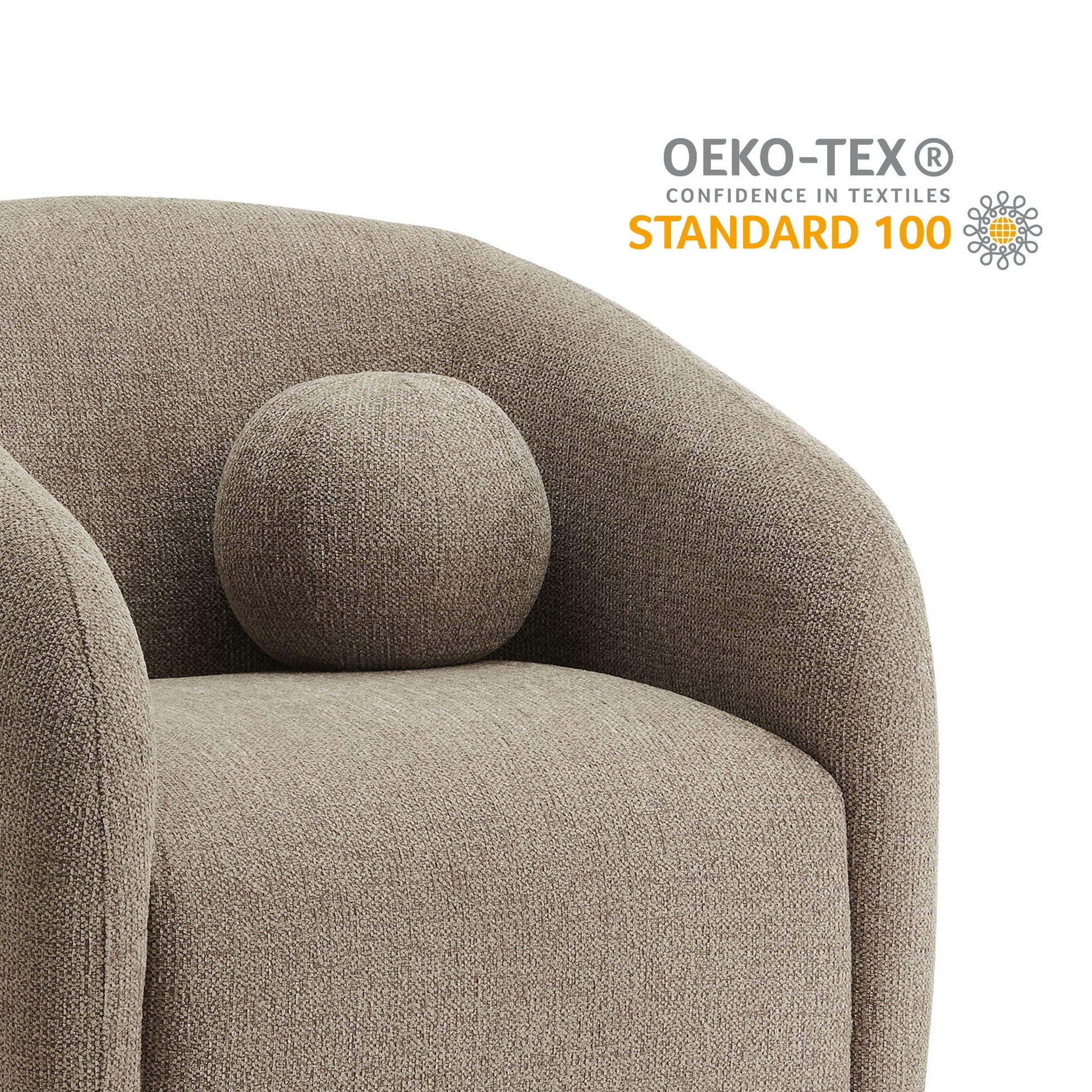 Holland Swivel Chenille Fabric Armchair by Modway | Armchairs | Modishstore - 30