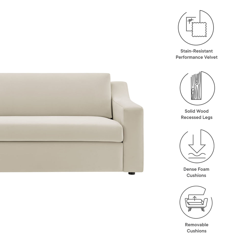 Liora Performance Velvet Sofa by Modway | Sofas | Modishstore - 8