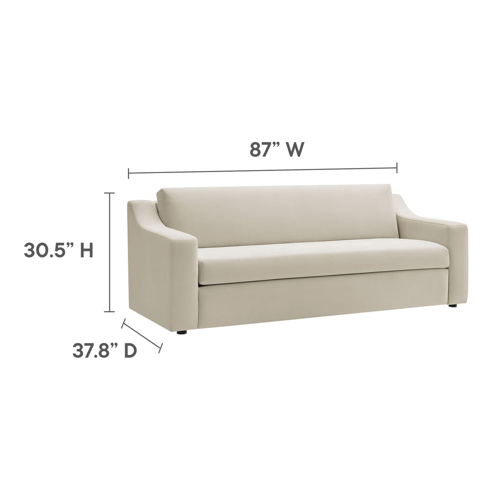 Liora Performance Velvet Sofa by Modway | Sofas | Modishstore - 9