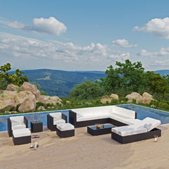 Modway Fusion Rattan Outdoor patio daybed Espresso 12