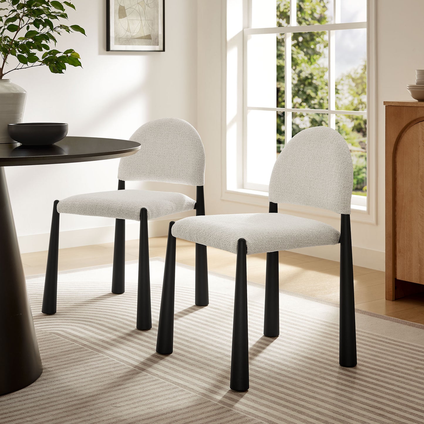 Hayley Upholstered Fabric Dining Side Chair by Modway | Side Chairs | Modishstore - 27