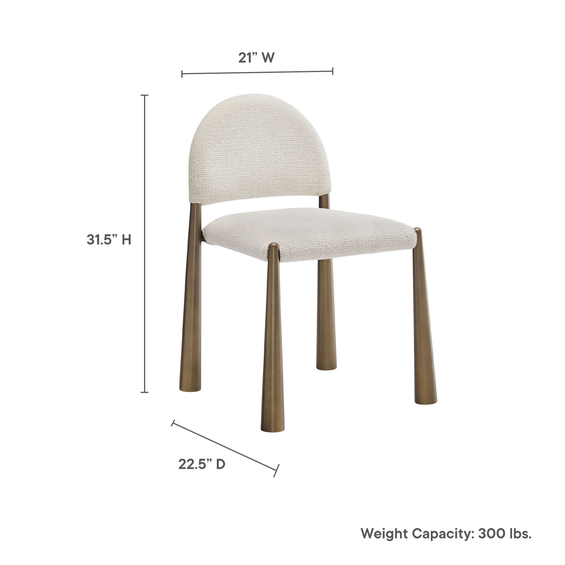 Hayley Upholstered Fabric Dining Side Chair by Modway | Side Chairs | Modishstore - 49