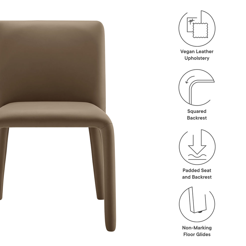 Rhodes Vegan Leather Upholstered Dining Chair by Modway | Dining Chairs | Modishstore - 17