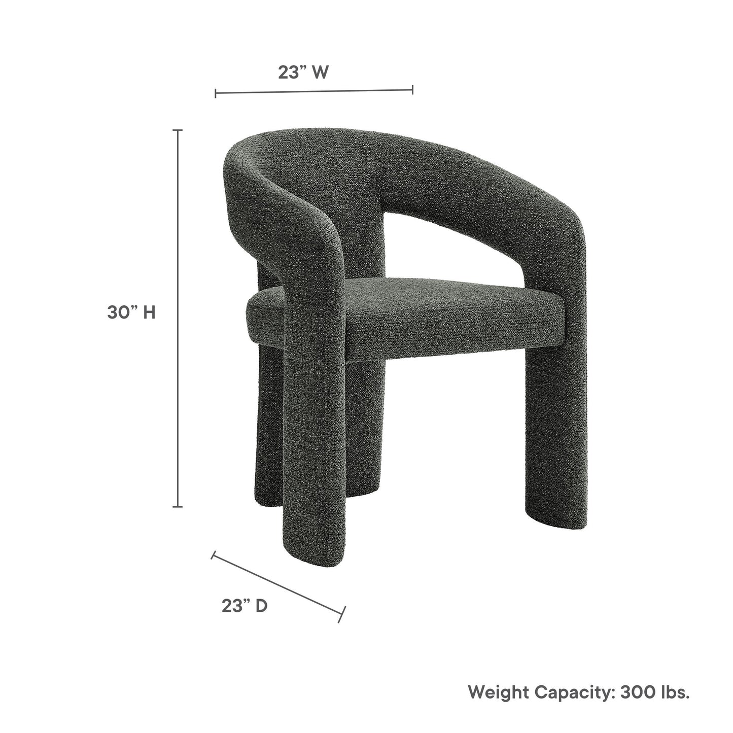 Oslo Barrel Fabric Upholstered Dining Accent Chair by Modway | Accent Chairs | Modishstore - 9