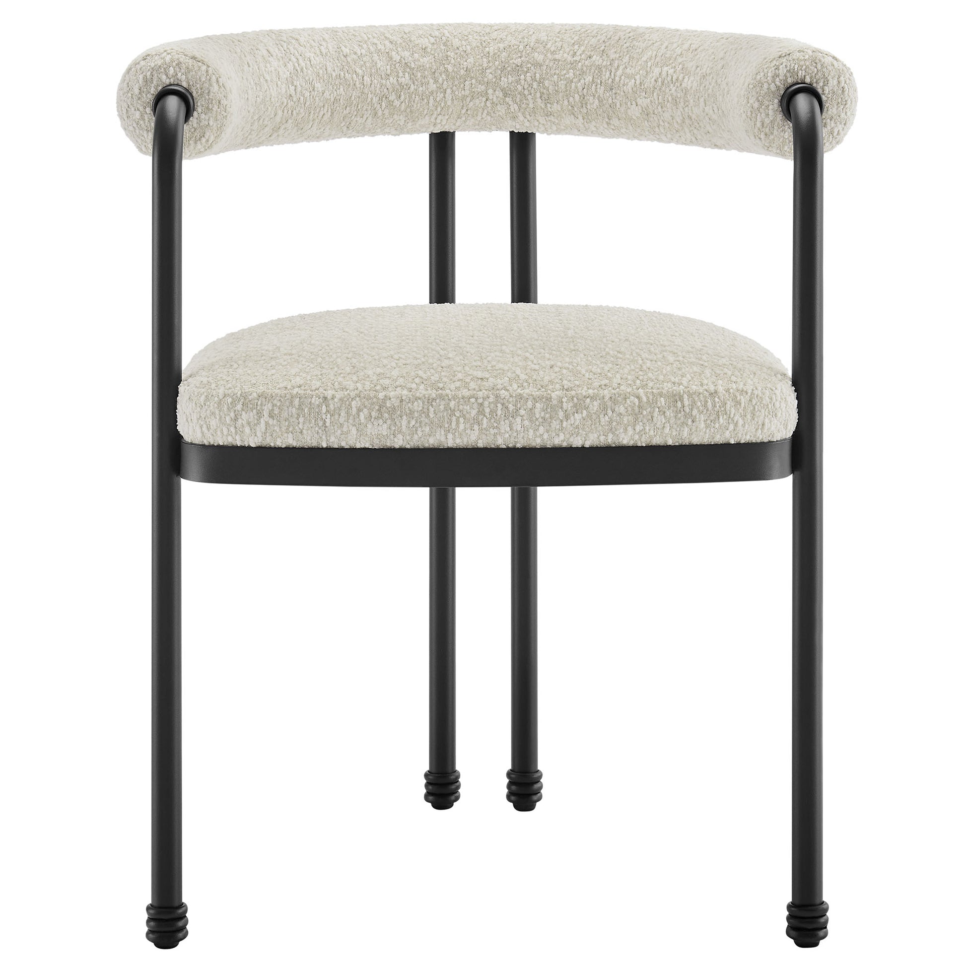 Turin Curved Back Boucle and Metal Dining Accent Chair by Modway | Accent Chairs | Modishstore - 5