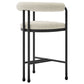 Turin Curved Back Boucle and Metal Counter Stool by Modway | Counter Stools | Modishstore - 4