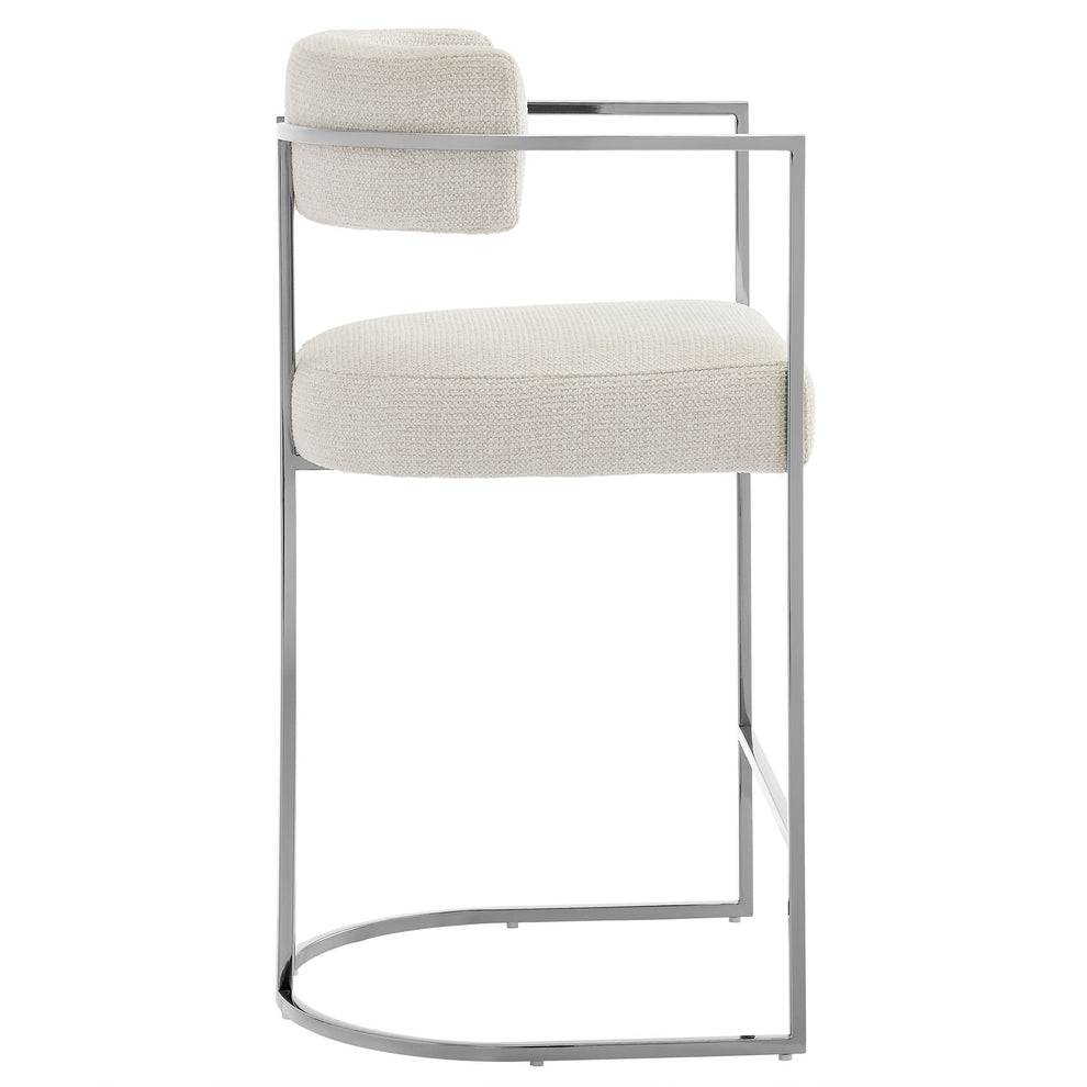 Huron Curved Back Fabric and Metal Counter Stool by Modway | Counter Stools | Modishstore - 3