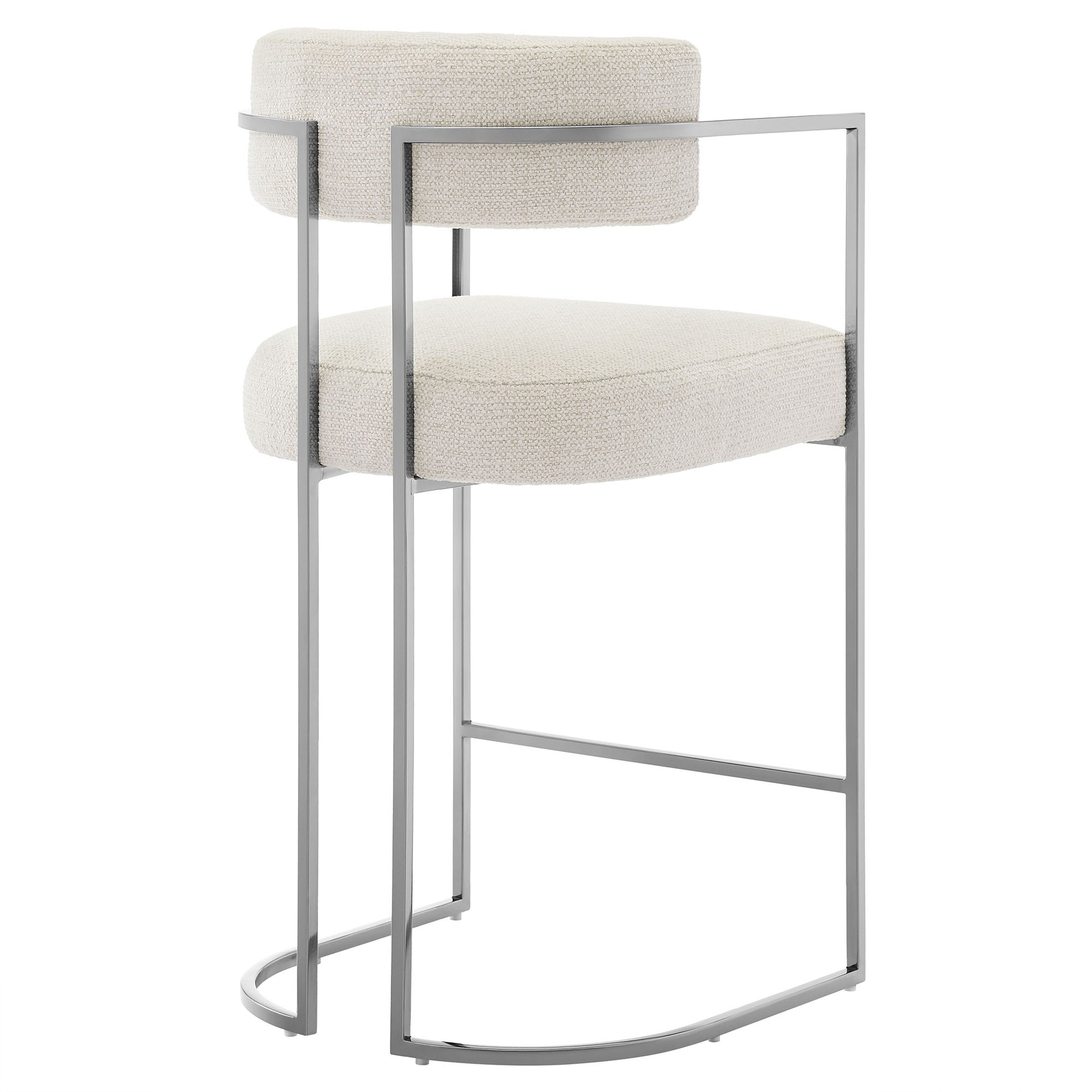 Huron Curved Back Fabric and Metal Counter Stool by Modway | Counter Stools | Modishstore - 4