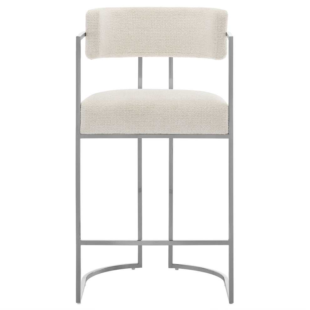 Huron Curved Back Fabric and Metal Counter Stool by Modway | Counter Stools | Modishstore - 5