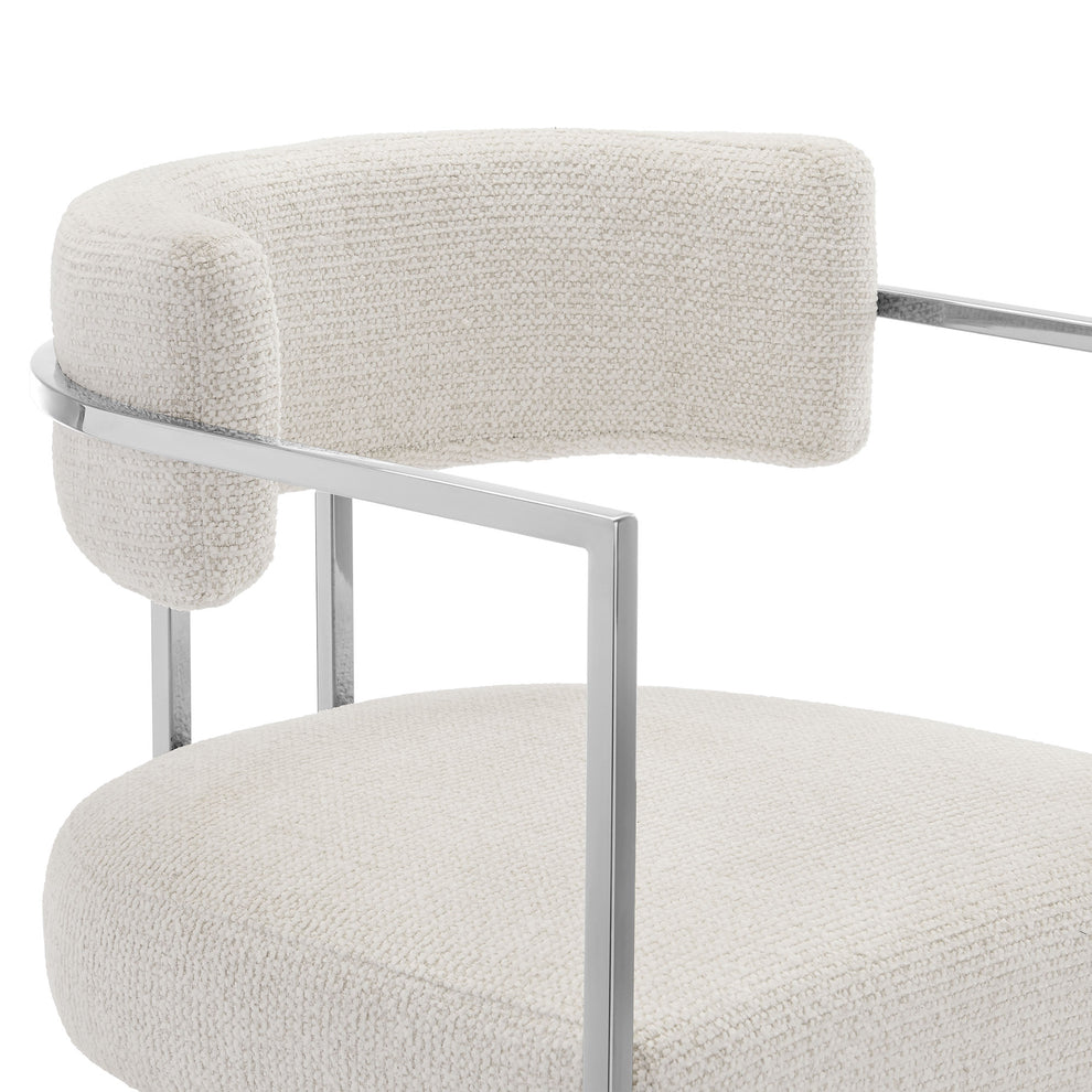 Huron Curved Back Fabric and Metal Counter Stool by Modway | Counter Stools | Modishstore - 6