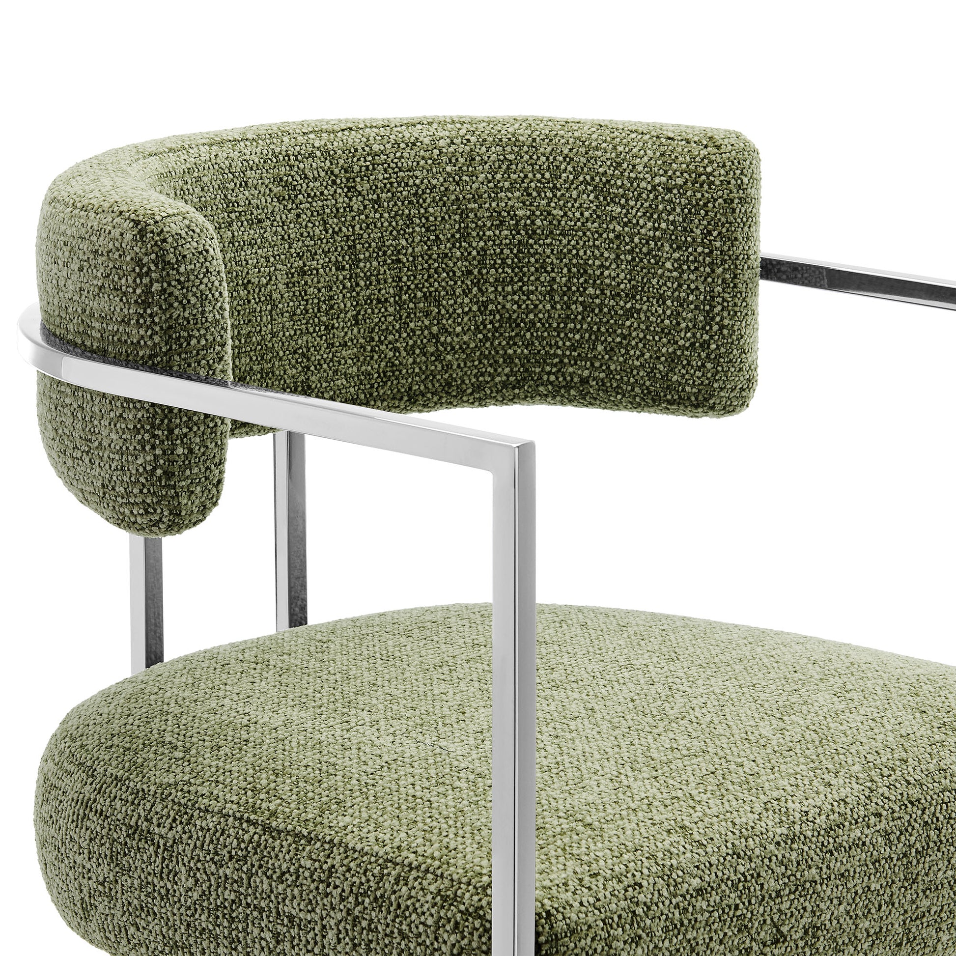 Huron Curved Back Fabric and Metal Counter Stool by Modway | Counter Stools | Modishstore - 15