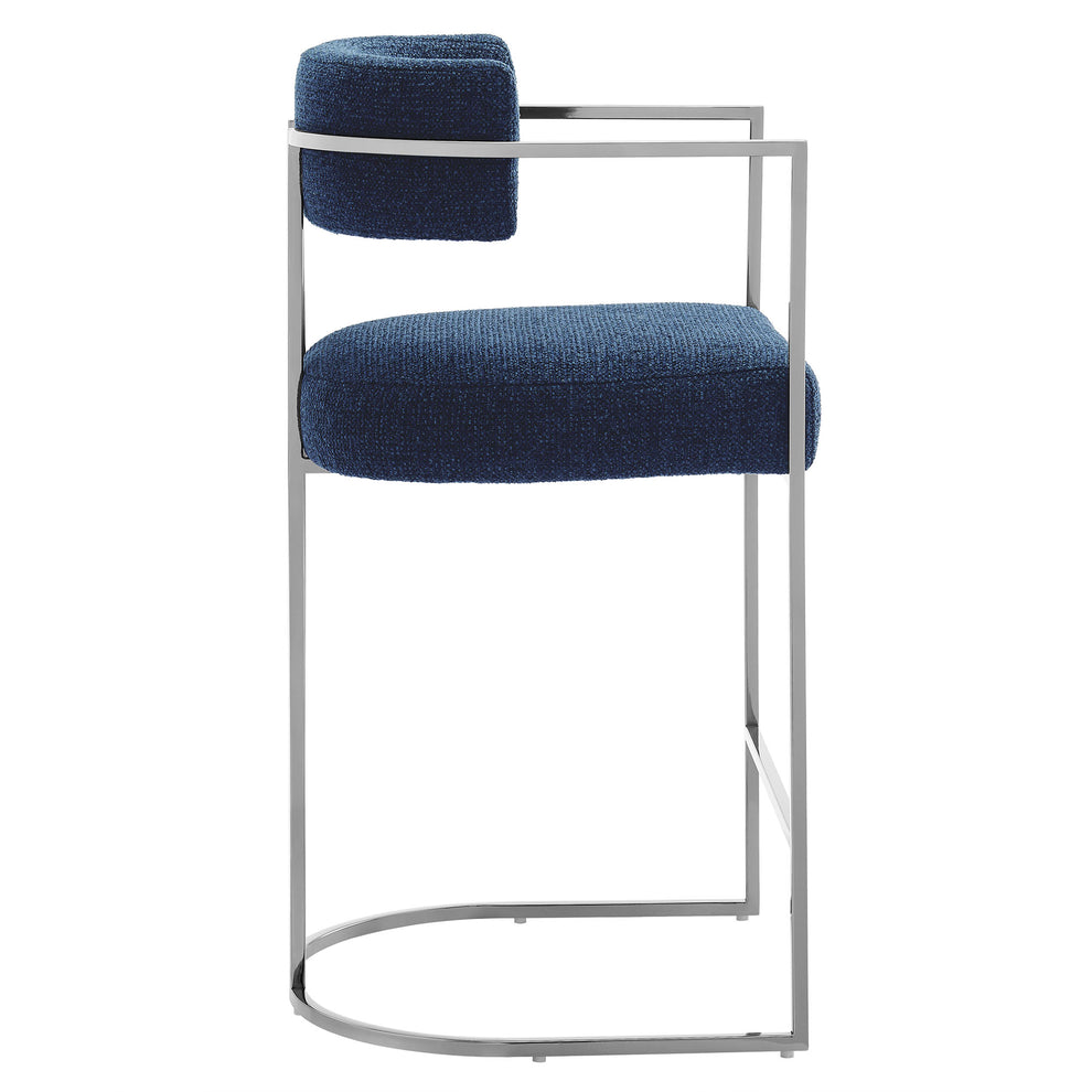 Huron Curved Back Fabric and Metal Counter Stool by Modway | Counter Stools | Modishstore - 22