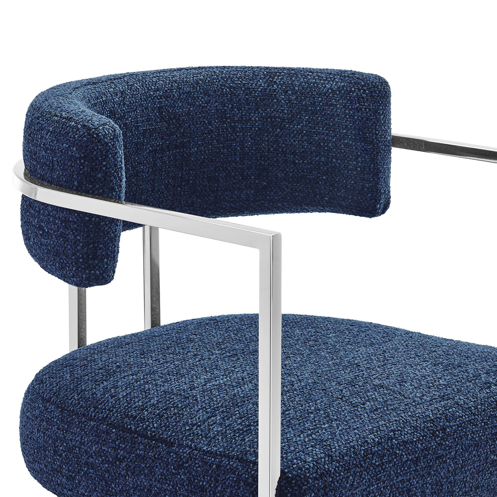 Huron Curved Back Fabric and Metal Counter Stool by Modway | Counter Stools | Modishstore - 25