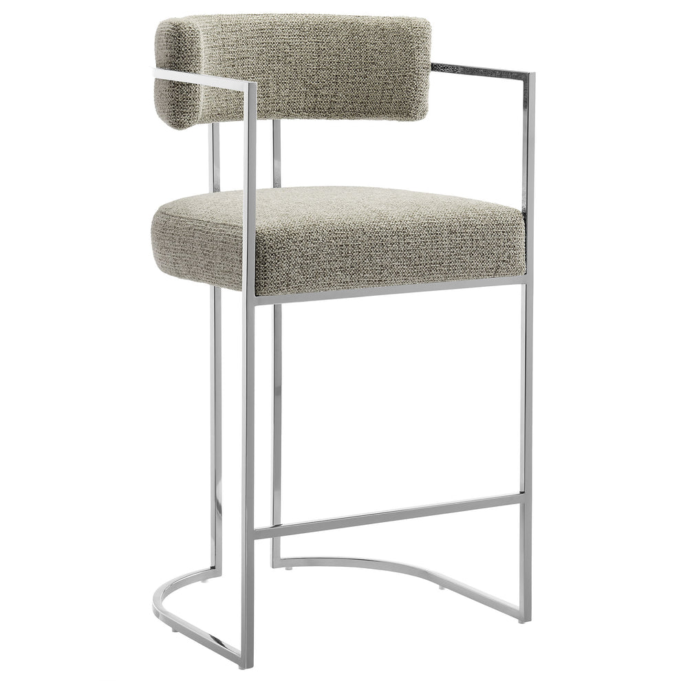 Huron Curved Back Fabric and Metal Counter Stool by Modway | Counter Stools | Modishstore - 31