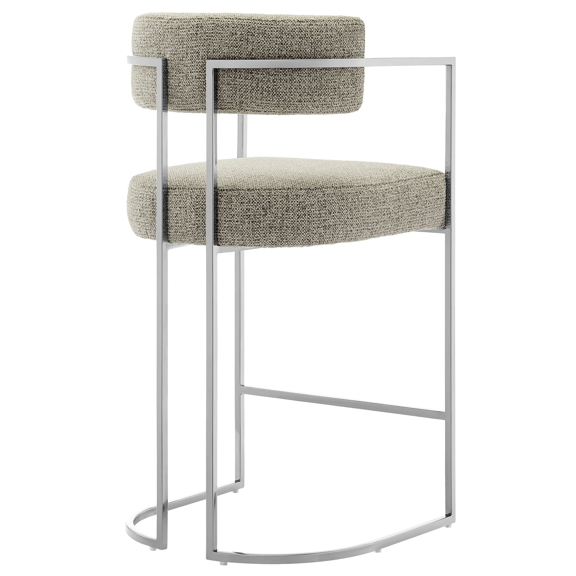 Huron Curved Back Fabric and Metal Counter Stool by Modway | Counter Stools | Modishstore - 33