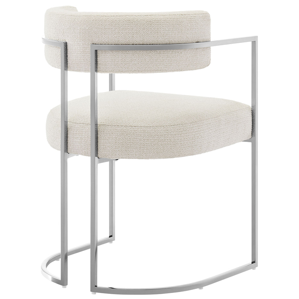 Huron Curved Back Fabric and Metal Dining Accent Chair by Modway | Accent Chairs | Modishstore - 4