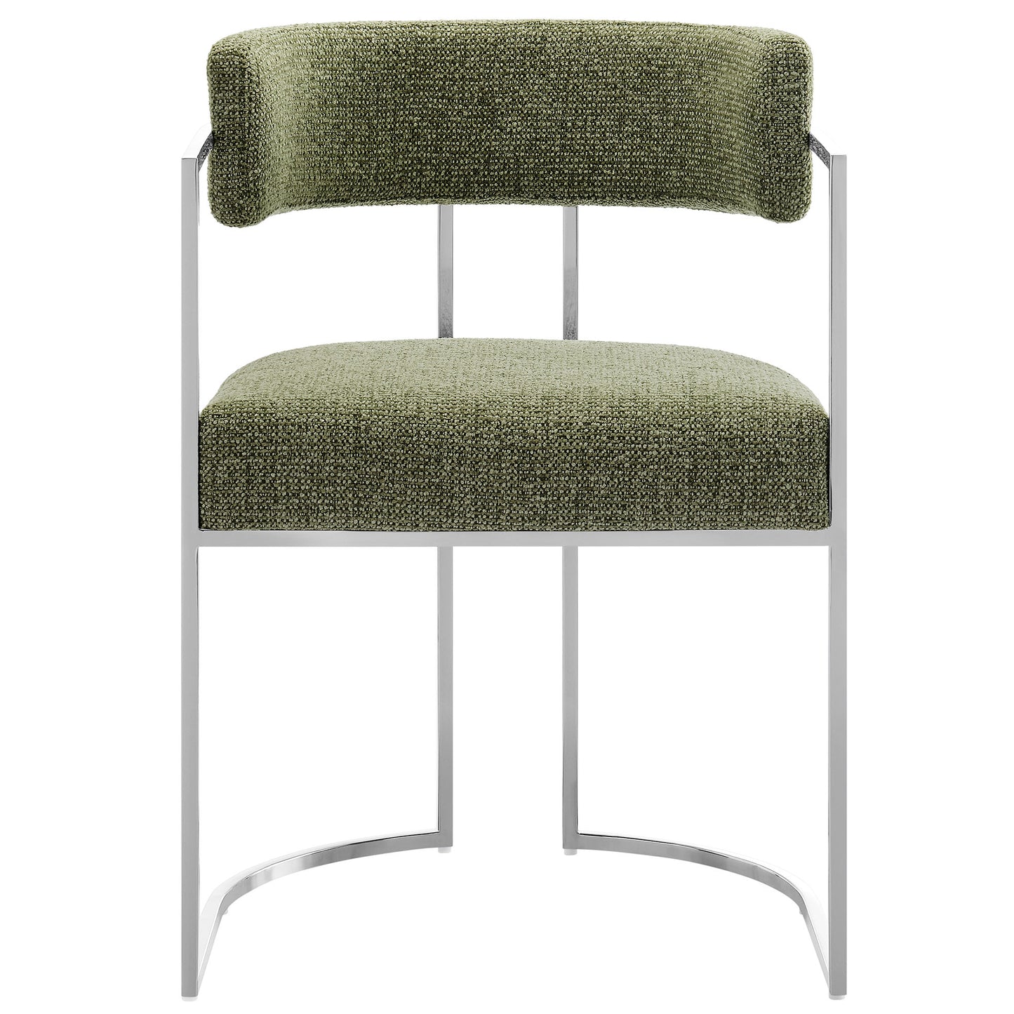 Huron Curved Back Fabric and Metal Dining Accent Chair by Modway | Accent Chairs | Modishstore - 14