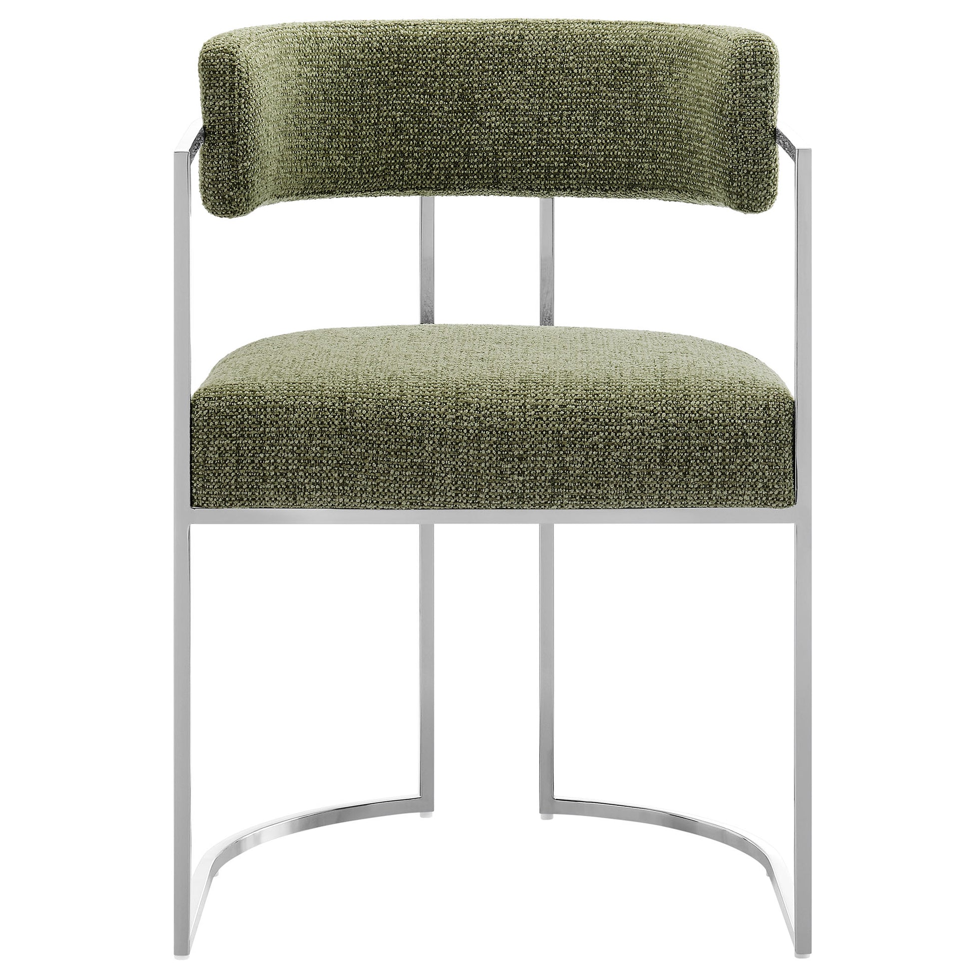 Huron Curved Back Fabric and Metal Dining Accent Chair by Modway | Accent Chairs | Modishstore - 14