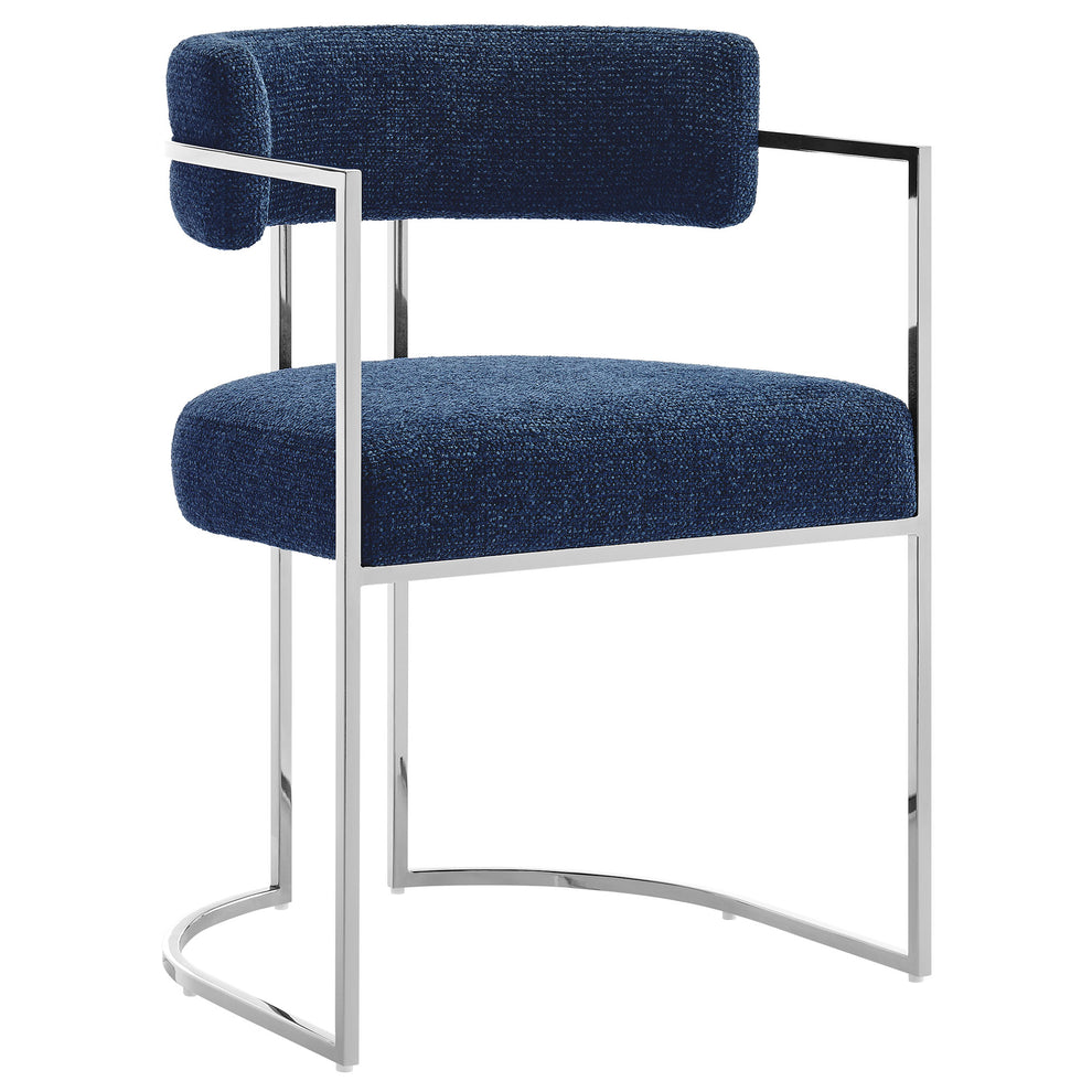Huron Curved Back Fabric and Metal Dining Accent Chair by Modway | Accent Chairs | Modishstore - 21