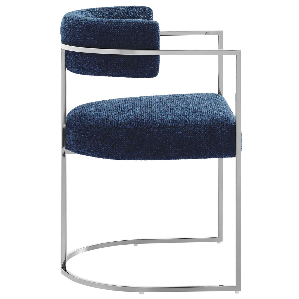 Huron Curved Back Fabric and Metal Dining Accent Chair by Modway | Accent Chairs | Modishstore - 22