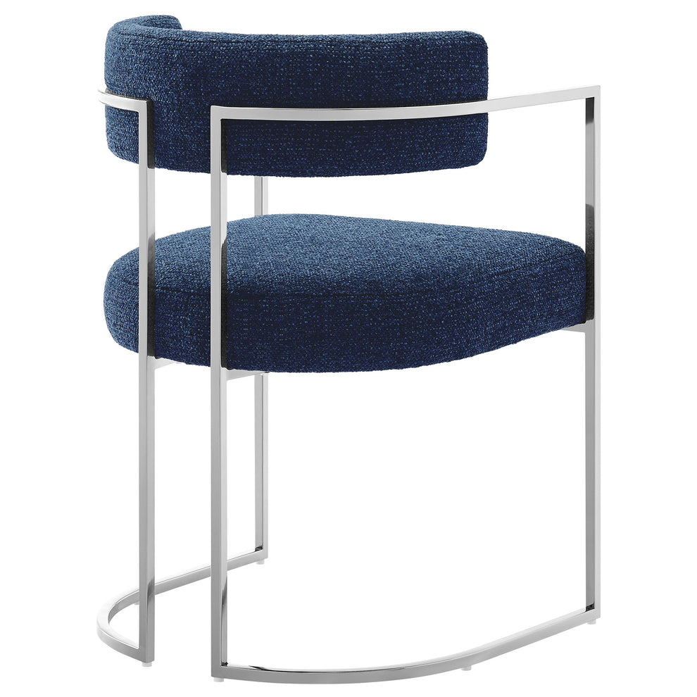 Huron Curved Back Fabric and Metal Dining Accent Chair by Modway | Accent Chairs | Modishstore - 23
