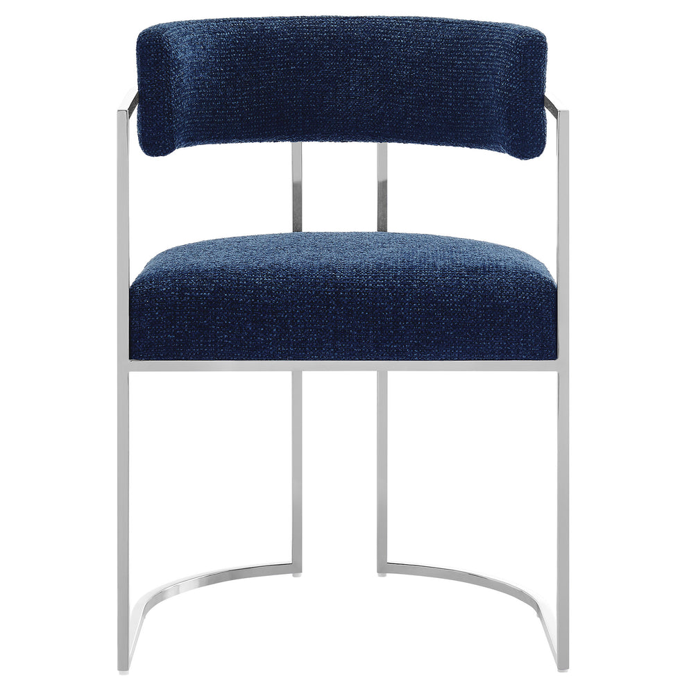 Huron Curved Back Fabric and Metal Dining Accent Chair by Modway | Accent Chairs | Modishstore - 24