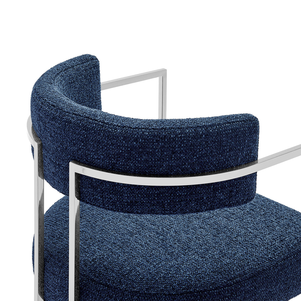 Huron Curved Back Fabric and Metal Dining Accent Chair by Modway | Accent Chairs | Modishstore - 25
