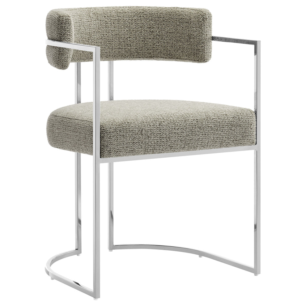 Huron Curved Back Fabric and Metal Dining Accent Chair by Modway | Accent Chairs | Modishstore - 31
