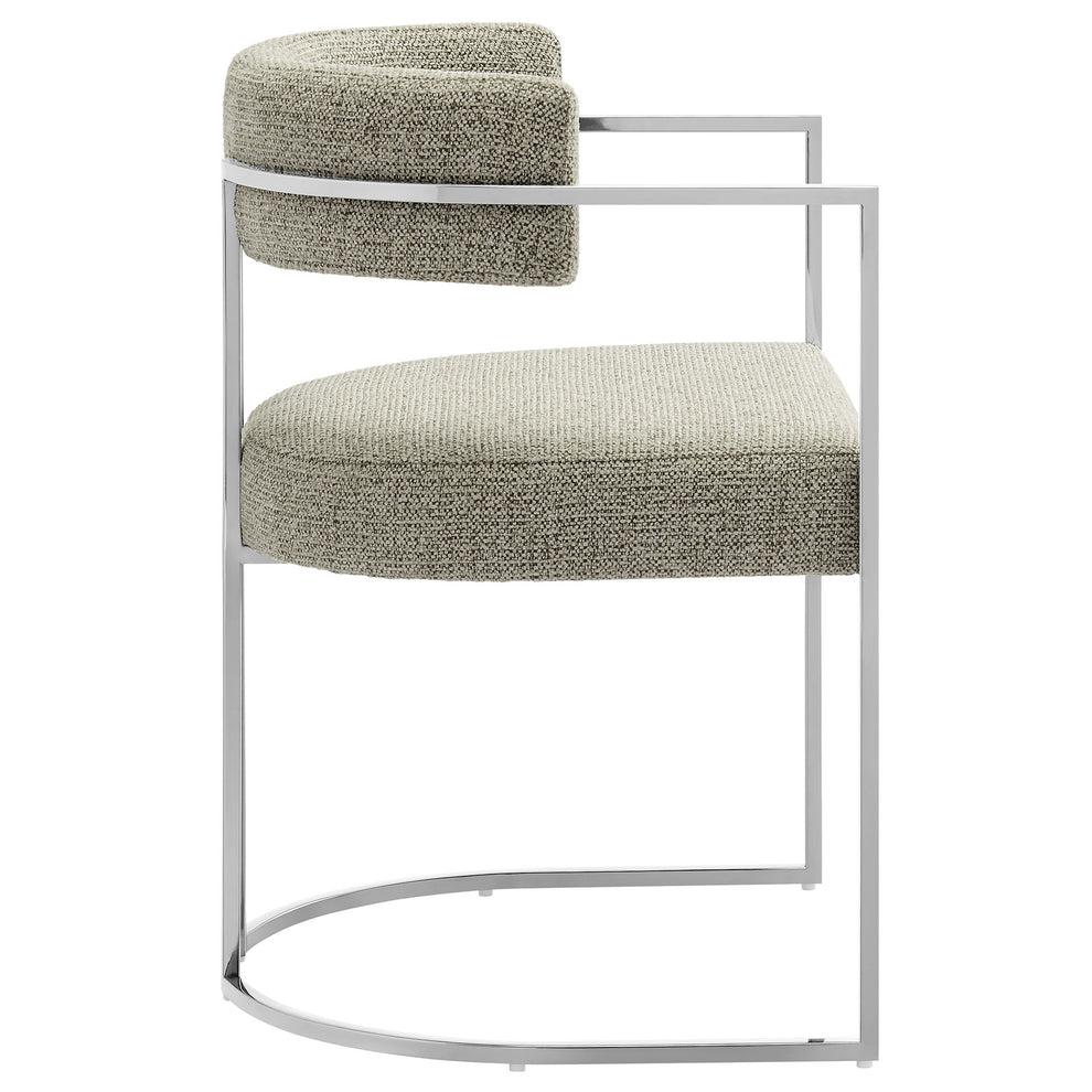 Huron Curved Back Fabric and Metal Dining Accent Chair by Modway | Accent Chairs | Modishstore - 32