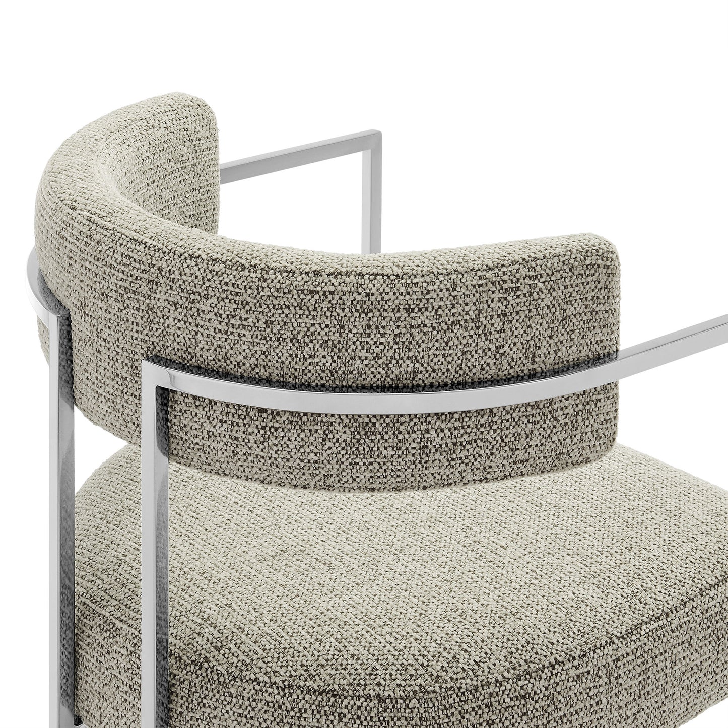 Huron Curved Back Fabric and Metal Dining Accent Chair by Modway | Accent Chairs | Modishstore - 35