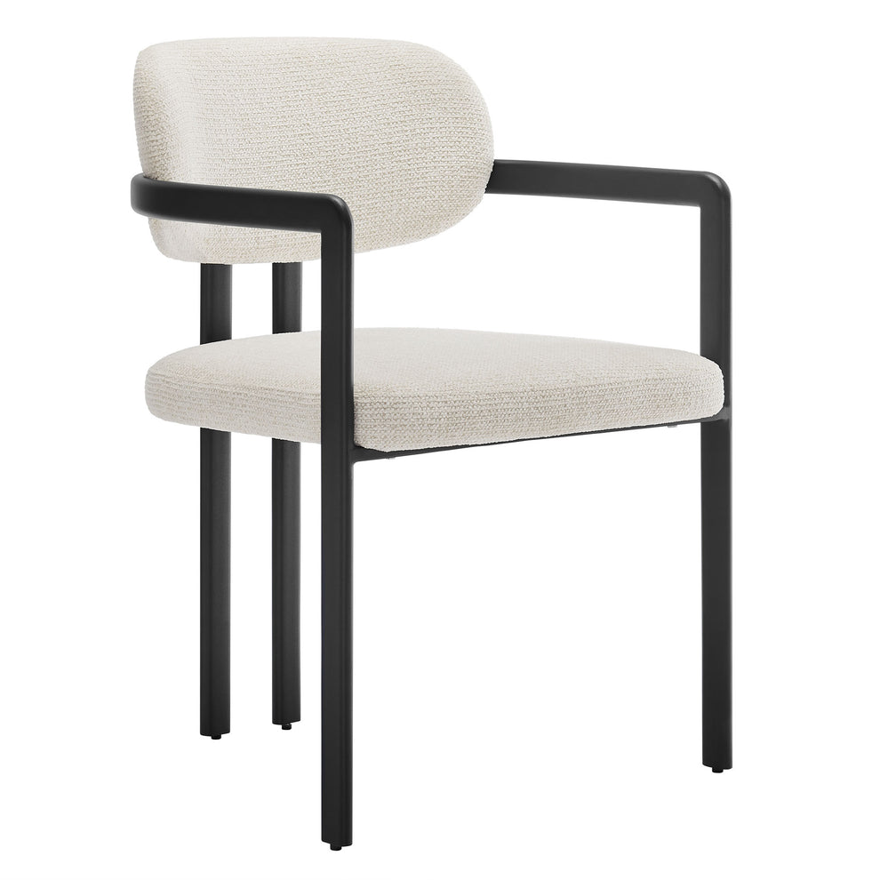 Elio Barrel Fabric and Metal Dining Chair by Modway | Dining Chairs | Modishstore - 2