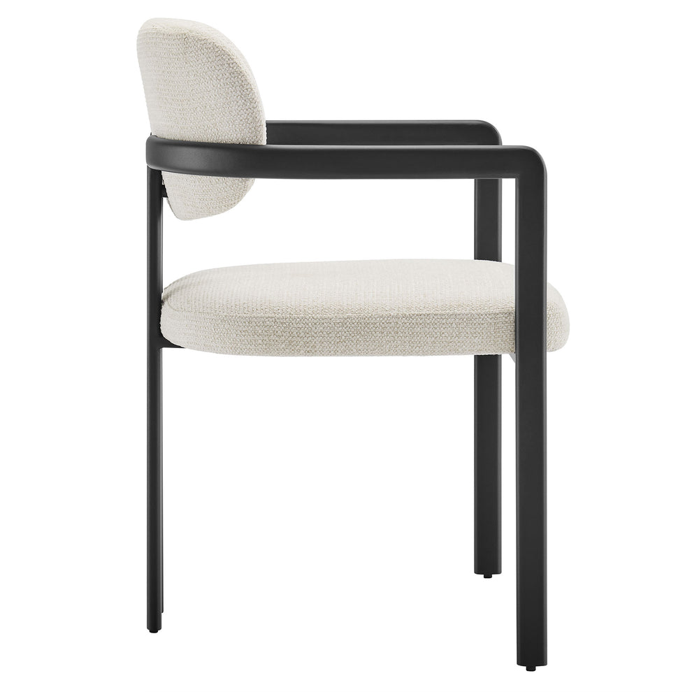 Elio Barrel Fabric and Metal Dining Chair by Modway | Dining Chairs | Modishstore - 3