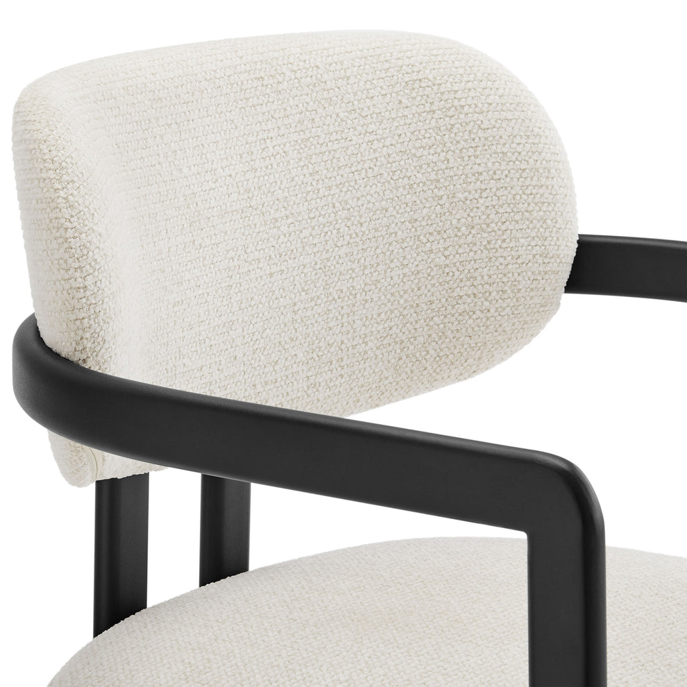 Elio Barrel Fabric and Metal Dining Chair by Modway | Dining Chairs | Modishstore - 6