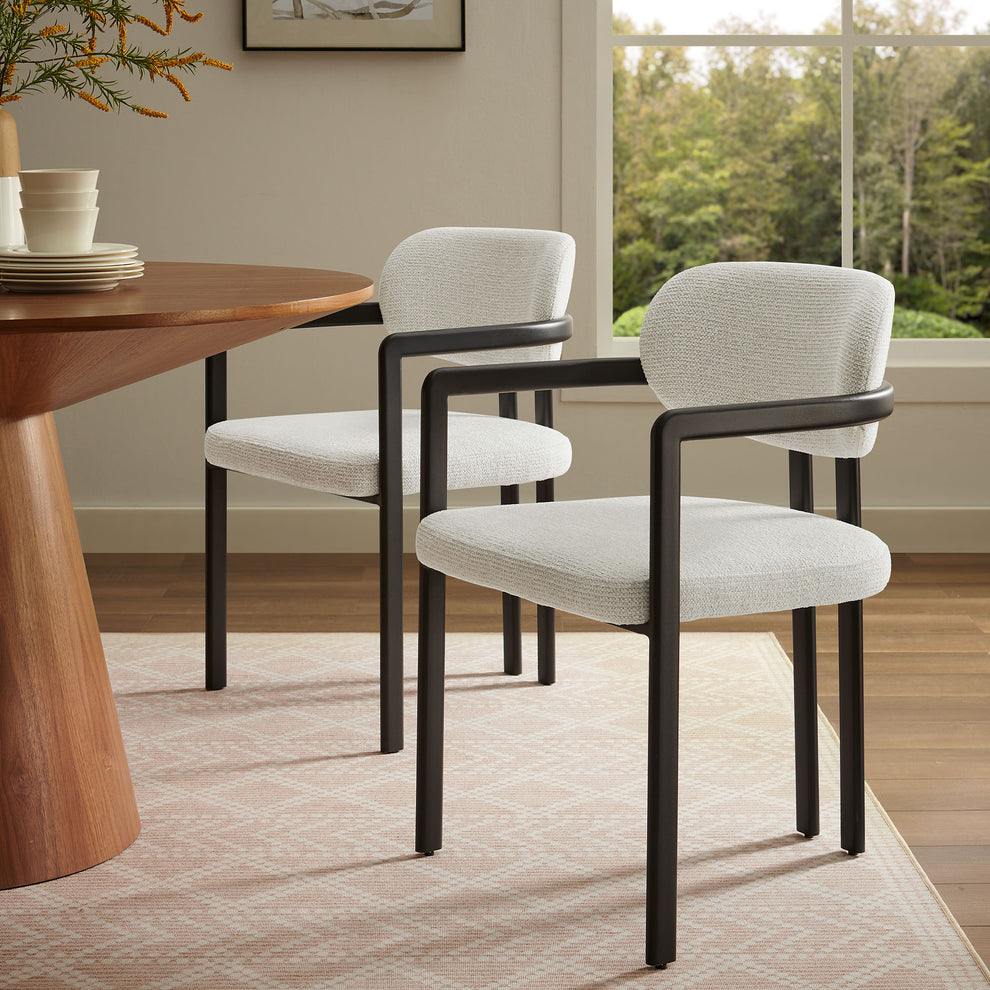 Elio Barrel Fabric and Metal Dining Chair by Modway | Dining Chairs | Modishstore - 1