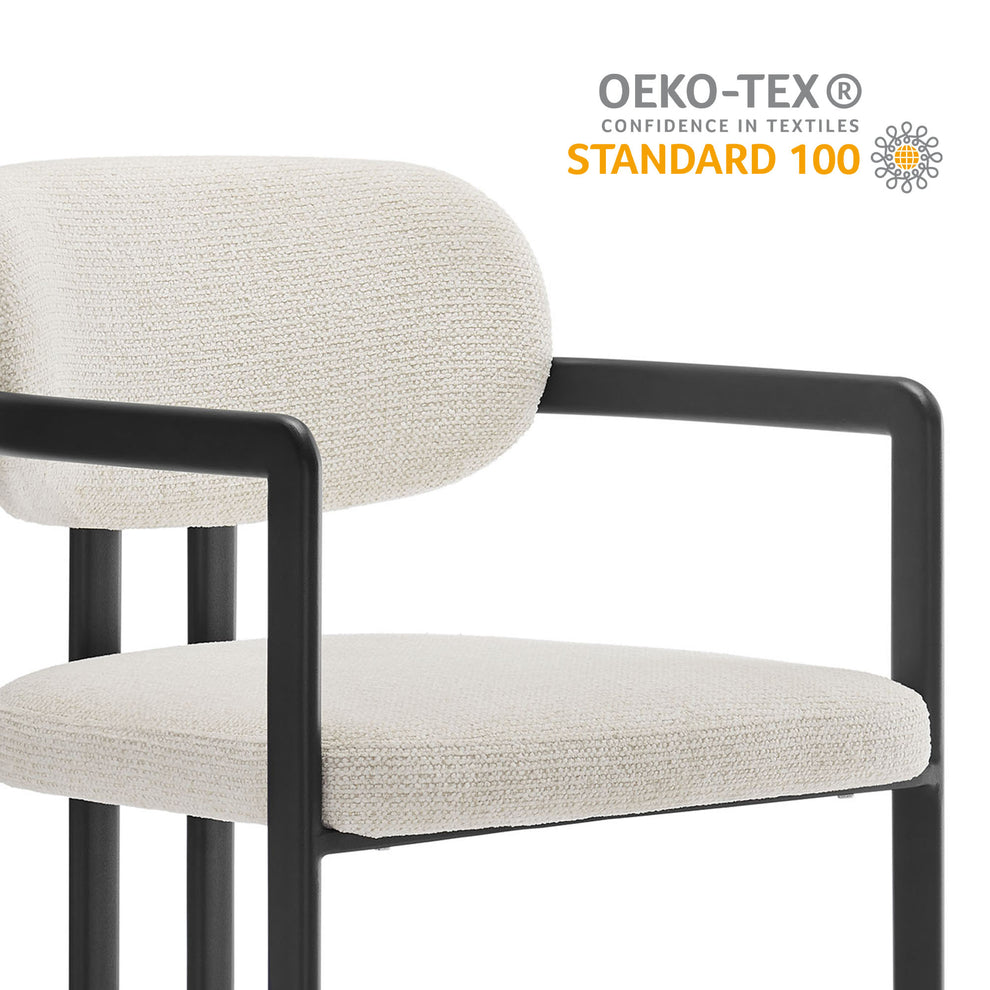 Elio Barrel Fabric and Metal Dining Chair by Modway | Dining Chairs | Modishstore - 10