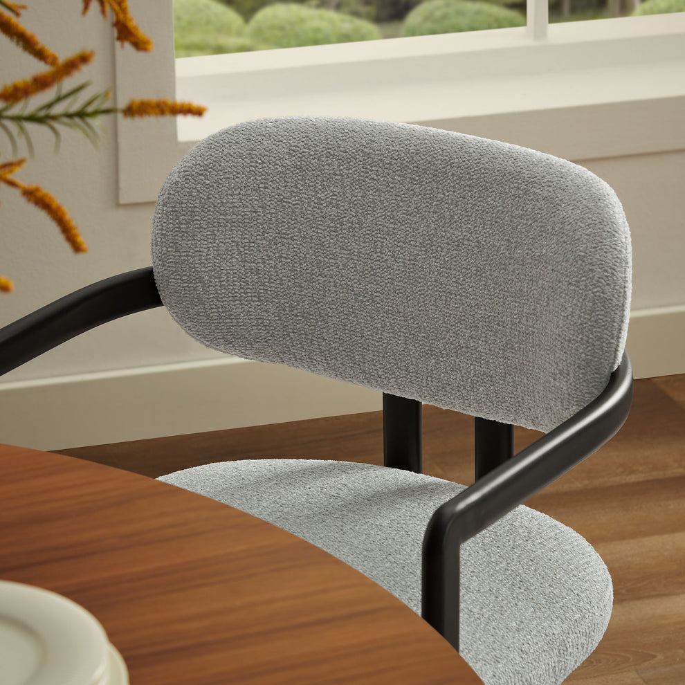 Elio Barrel Fabric and Metal Dining Chair by Modway | Dining Chairs | Modishstore - 16