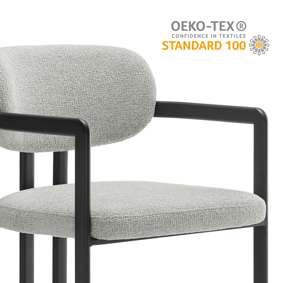 Elio Barrel Fabric and Metal Dining Chair by Modway | Dining Chairs | Modishstore - 20