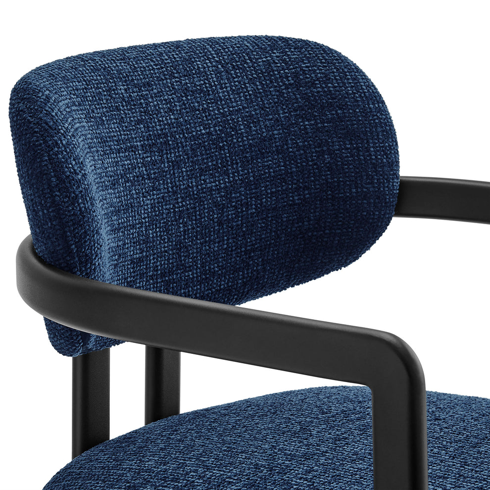Elio Barrel Fabric and Metal Dining Chair by Modway | Dining Chairs | Modishstore - 25