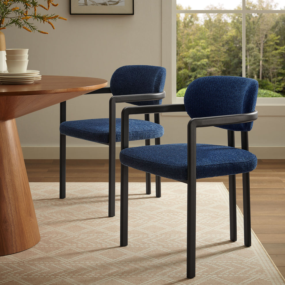 Elio Barrel Fabric and Metal Dining Chair by Modway | Dining Chairs | Modishstore - 27