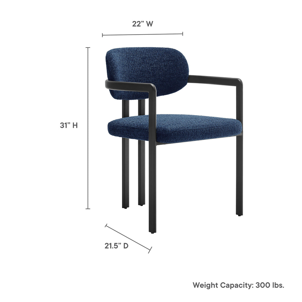 Elio Barrel Fabric and Metal Dining Chair by Modway | Dining Chairs | Modishstore - 29