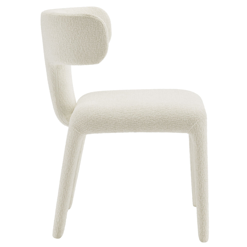 Stellan Curved Back Boucle Upholstered Dining Chair Set of 2 by Modway | Dining Chairs | Modishstore - 4