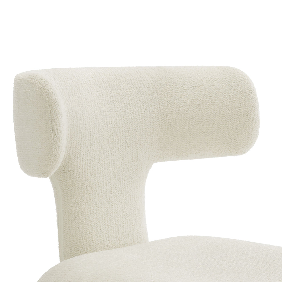 Stellan Curved Back Boucle Upholstered Dining Chair Set of 2 by Modway | Dining Chairs | Modishstore - 7
